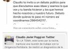 Pipí ALI  invitó a Poggi a debatir sobre La Toma y se achicó .No tiene forma de bancar que le digan las verdades que no quiere escuchar .