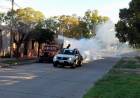 Campaña de fumigación nocturna en la ciudad capital