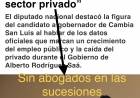 Los abogados contra el poggismo que firmó sacarle los sucesorios  por Ley de manera administrativa 
