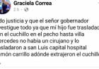 Salud Desastre en  Unión:trajeron un joven acuchillado 300 kms por no haber médico, con el cuchillo en el pecho. Espósito, Dassa y la vergüenza.No hay detenidos y denuncian protección política 