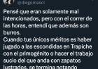 Masci al borde de la renuncia.Fue duramente reprendido por Poggi.Santarone lo retó como niño chico .El ex protegido de Toma Salino , en el horno 