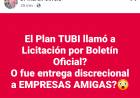 Olivera dice que lo de las TUBI,  es corrupción diacrecional .Los sobreprecios derecho a la Justicia .