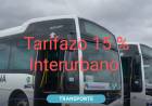 Tarifazo del Gobierno del 15 por ciento en él Interurbano.