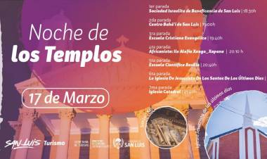 La Noche de los Templos: actividades y visitas guiadas 