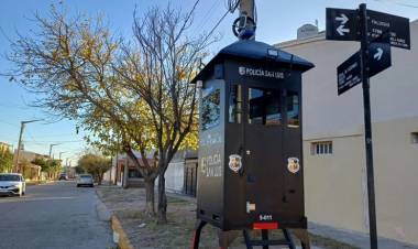 Ya instalaron unos 30 nodos policiales en San Luis