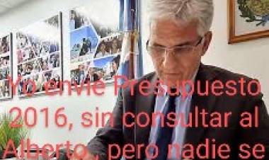 En 2015 Poggi envió Presupuesto 2016, sin consultar al Alberto. Porque tanta hipocresía ahora. La sutil diferencia política.