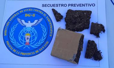 NARCOTRÁFICO: SECUESTRARON DROGA VALUADA EN $1 MILLÓN