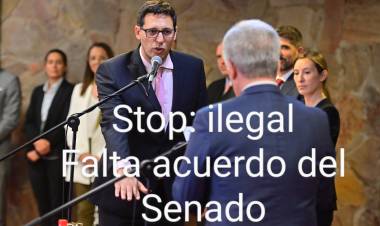 POGGI nombró el Fiscal de Estado sin acuerdo del Senado .Absoluta ilegalidad al borde de un delito penal . Serán nulas sus actuaciones.Lo mismo que hizo Macri con dos Jueces de la Corte