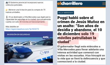 La Agencia San Luis, desmintió a Poggi sobre los móviles en Mercedes.Interna periodística o desinformación?? Raro . Contradicciones que los exponen al ridículo 
