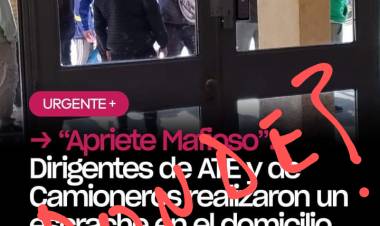 Los Sindicatos Injuriados por Poggi y los medios oficiales pedirán derecho a réplica o irán a la Justicia para que se retracten .El miente miente que algo quedará.Las propias fotos de la mentira en una de las 25 casas de Poggi.Innecesaria actitud del Gobierno 