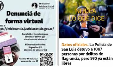 Carta abierta de un Fiscal a la Ministra Sosa "es al revés, son 1097 fallas de prevención, no delitos. Es más barato encarcelar para ella , que invertir en contención social y trabajo , para la Ministra ??Parece que sí......