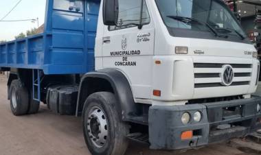 Concarán: estaba para chatarra y Gil lo recuperó.Un camión más para la gente y los servicios Municipales 