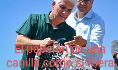 Las farsas de Trombotto sobre la reconstrucción de San Martín.Una canilla es un acueducto que estaba hecho, la truchada de la bloquera y la historia de un frigorífico que él destruyó.