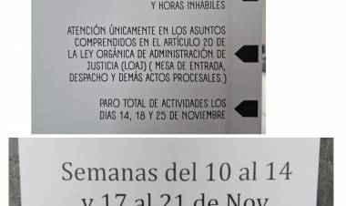 Se profundiza la crisis judicial . Endurecen medidas gremiales.Poggi sigue podando recursos y no da para más.No se descarta paro por tiempo indeterminado .