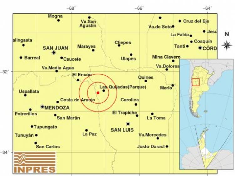 MOVIMIENTO SÍSMICO: se registraron dos temblores