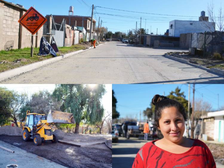 B° PUEBLO NUEVO: vecinos celebran las obras de asfalto