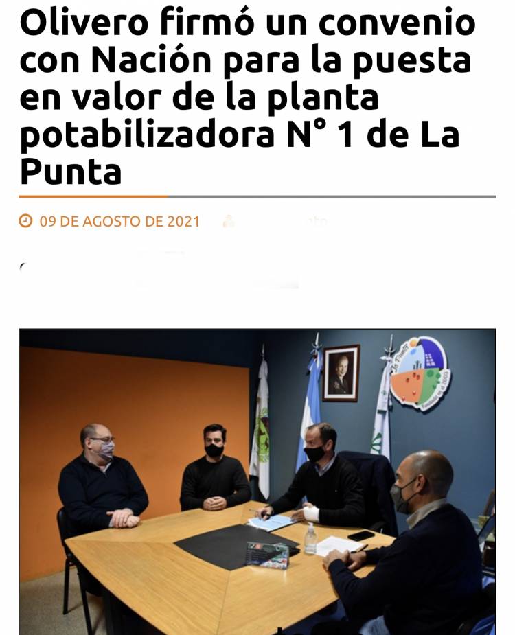 Olivero inauguró una planta de agua que le hizo el Gobierno Nacional a quien no invitó.Farsa de hacer creer que las hace él 