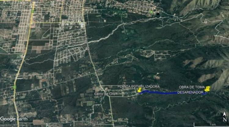 MERLO: importante obra hídrica en el arroyo Cerro de Oro