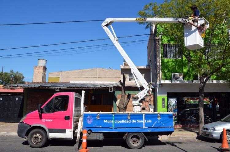 CIUDAD DE SAN LUIS: se colocaron más de 7500 luces LED