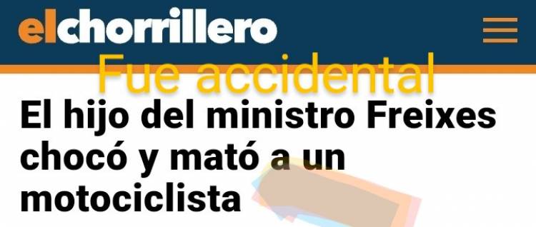 Caso Chulo Freixes. Fue accidente.Las innecesarias puestas en escena politizadas.