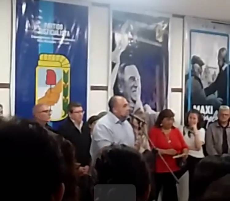 Frontera y un acto multitudinario "el Peronismo se practica en la calle .Pedernera es la Capital del PJ"