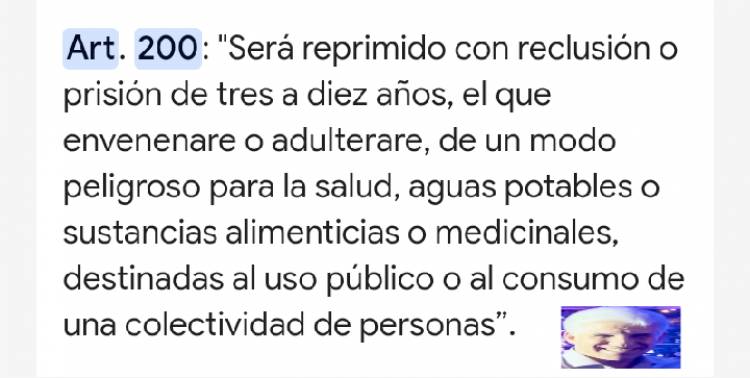Gastroenteritis en Escuelas: cual es él delito que comete el Gobierno envenenando los chicos .Es público, por lo que cualquier fiscal lo podría investigar 