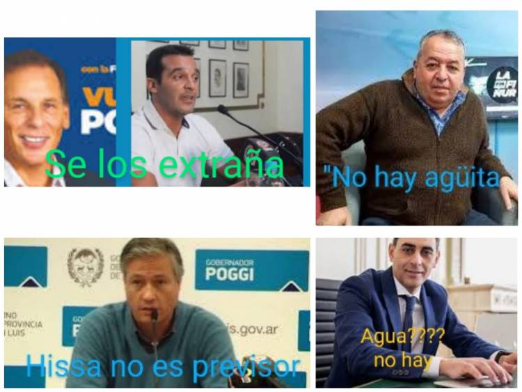Hissa deja sin agua a todo él Sur de la Ciudad , en pleno cierre de listas,Poggi envenenado .El Intendente dice que la culpa es de Debandi y Durán. Sensación de caos y desidia.Se extraña Ponce y hasta Tamayo, increíble.