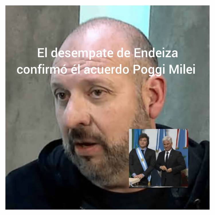  D Alessandro se implantaría dos brazos más para votar contra Milei. Salió justo de LLA.El acuerdo Poggi Milei es evidente e indisimulable, dice él Legislador 