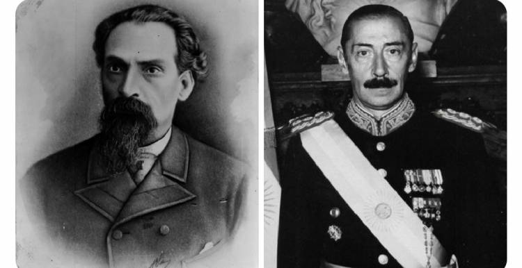 Orígenes de Jorge R. Videla en San Luis. Su abuelo Jacinto Videla, fue  Gobernador por la UCR y su padre nacido y criado en San Luis.El parecido con su abuelo es increíble.