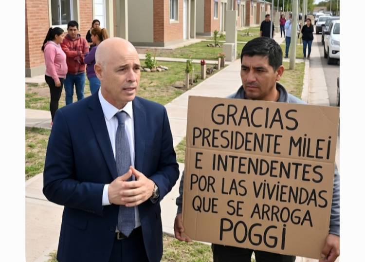 Abdala: Poggi hace casas  por Milei con él FONAVI y los  Intendentes que ponen  los terrenos . Siguen vendiendo humo .La Provincia no pone un peso.  