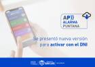 Alarma Puntana: nueva versión para activar con el DNI