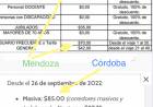 Mendoza :$70 pesos el urbano,$ 32 mil millones de subsidios y  estudiantes y jubilados solo descuentos.Córdoba es más caro que San Luis 