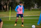 FÚTBOL: Pablo Solari entrenando con la Sub 23