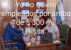 Tamayo se opuso a que Hissa pague menos de $ 300 mil y se rompió la transición.