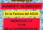 Merlo,el agua vale oro y los servicios de mal en peor, de papel.Marcha contra el tarifazo desmedido 