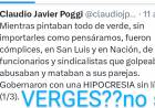 Un Fiscal pidió que Vergés sea investigado por tráfico de influencias por la intromisión de la denuncia de Arrieta . Se aferra al encubrimiento  de Poggi y de Bazla que lo protegen? Un Ministro con perimetral es una vergüenza.Cinismo total 