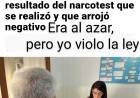Narco Test: los funcionarios,  Poggi incluido, no entienden que al azar , sino que sentido tiene.900 millones de la gente cuesta ésta hipocresía.El desubicado del Juez Flores que se lo pague él.