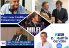 Los representantes de MILEI, claves en la elección del domingo.Identificarse con él la clave.Quienes son .