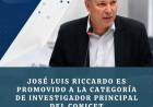 Riccardo promovido a Investigador Principal en CONICET.Una rareza buena, para la política de San Luis .