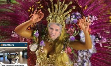 Raúl Laborda y el disfraz de Carnaval de Poggi