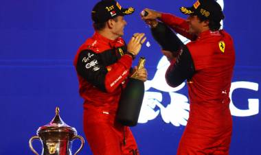 FÓRMULA 1: Ferrari festejó a lo grande en Bahrein