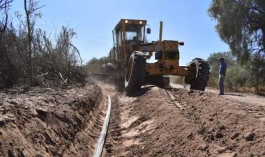 Más obras hídricas en parajes de Belgrano
