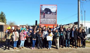 Ciudad de San Luis: asfalto para el barrio Pueblo Nuevo
