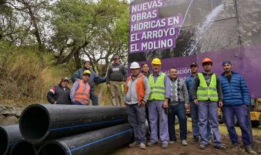 MERLO: inició la obra hídrica en el arroyo El Molino