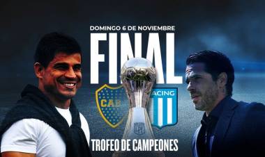FÚTBOL: histórico partido jugarán Boca y Racing 