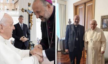 El Papa Francisco recibió al Obispo de San Luis