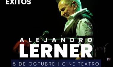Alejandro Lerner se presentará en el Cine Teatro San Luis