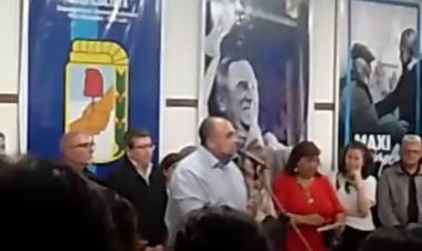 Frontera y un acto multitudinario "el Peronismo se practica en la calle .Pedernera es la Capital del PJ"