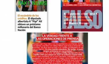 PIPI ALI y otra opereta del poggismo .Un crédito UVA de 2017, informado como actual .Demasiado berreta.Miente, miente, que algo quedará.