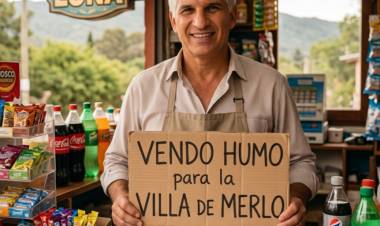 Merlo ; Poggi paró 40 kms de autopista, para hacer un cantero en 1 km. y pretende pintando, para  decir que construyó él microestadio de Merlo que ya funciona, que hicieron otros . La hipocresía de vender humo.  